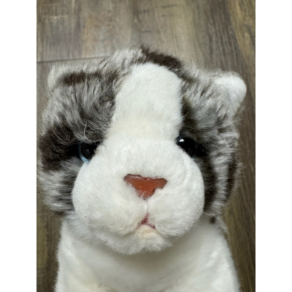 Ganz Webkinz Signature Grey Tabby Cat Stuffed Plush Animal WKSS2005 No‎ Code 9"